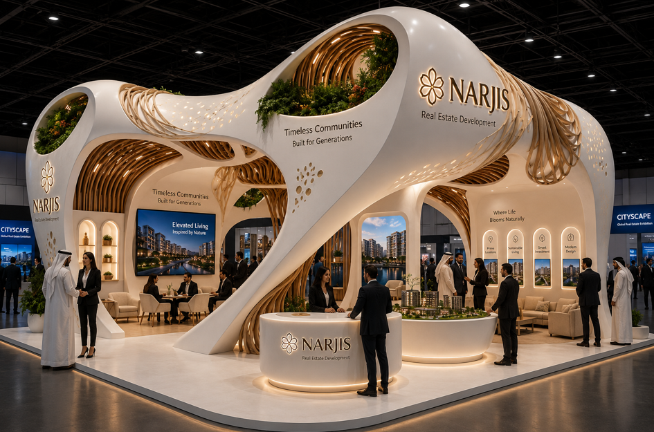 تصميم بوث عقاري