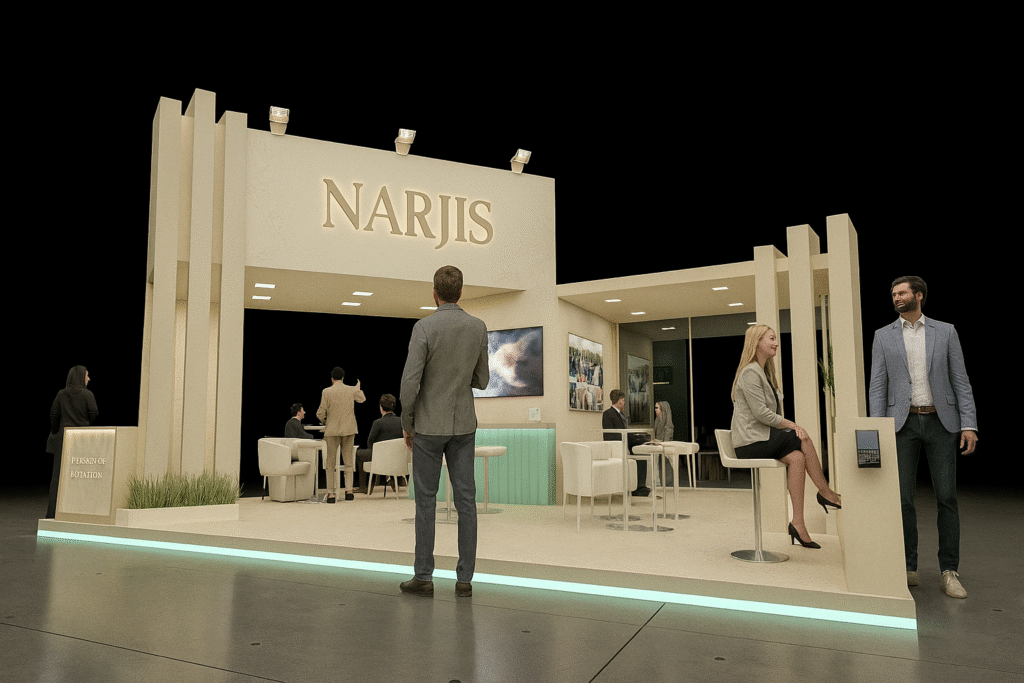 نرجس الجبل، المتخصصة في تصميم وتنفيذ المعارض والفعاليات،