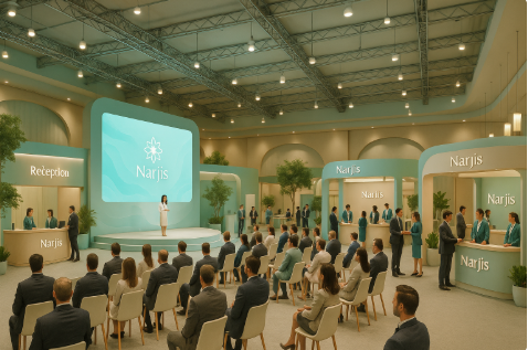 نرجس الجبل، المتخصصة في تصميم وتنفيذ المعارض والفعاليات،